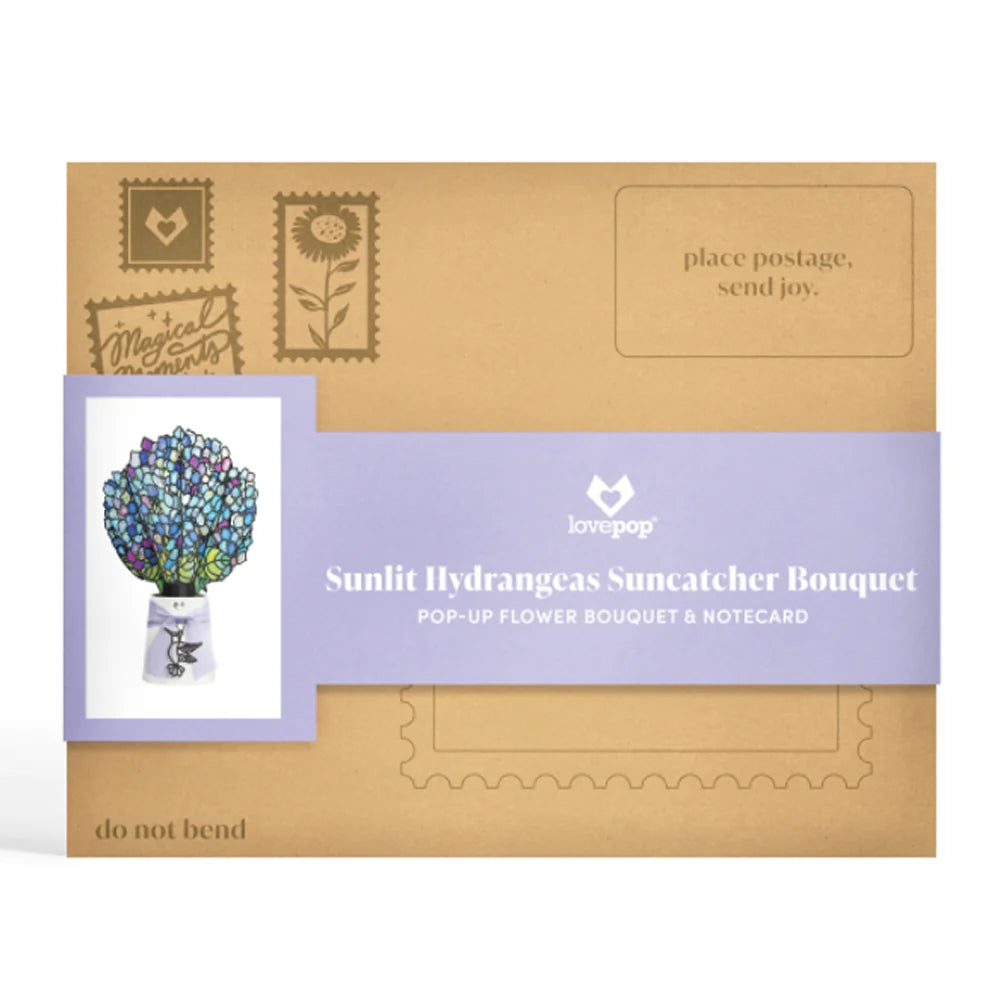 Lovepop Just Because Hummingbird Pop-Up Card & Suncatcher Bouquet Bundle