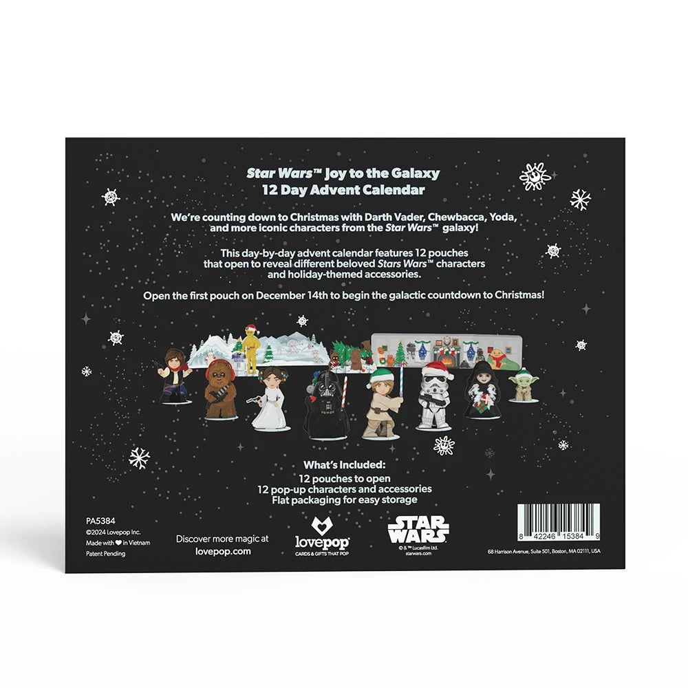 Lovepop Star Wars Joy to the Galaxy 12 Day Holiday Advent Calendar