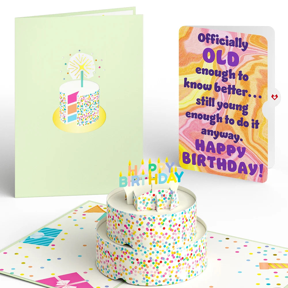 Lovepop Sprinkles Birthday Cake Pop-Up Card and Sentiment Set