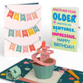 Lovepop Birthday Cupcake Pop-Up Card and Sentiment Set Candle