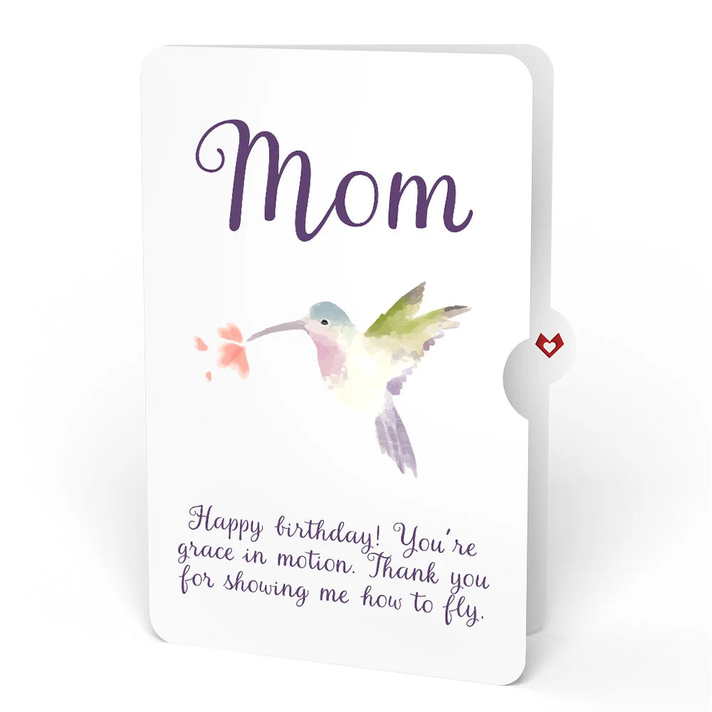 Lovepop Hummingbird Birthday Pop-Up Card and Sentiment Set for Mom