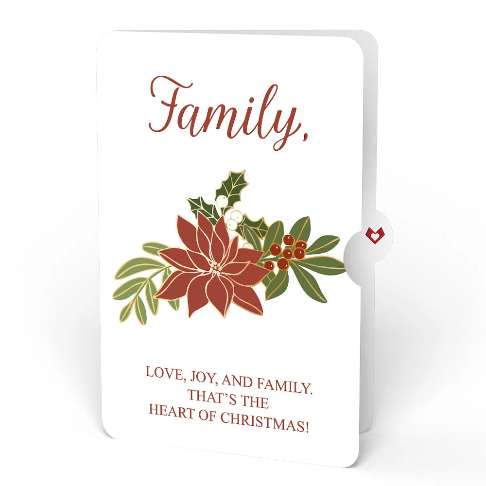 Lovepop Stained Glass Winter Cardinal Pop-Up Gift and Poinsettia Christmas Sentiment Set for Family