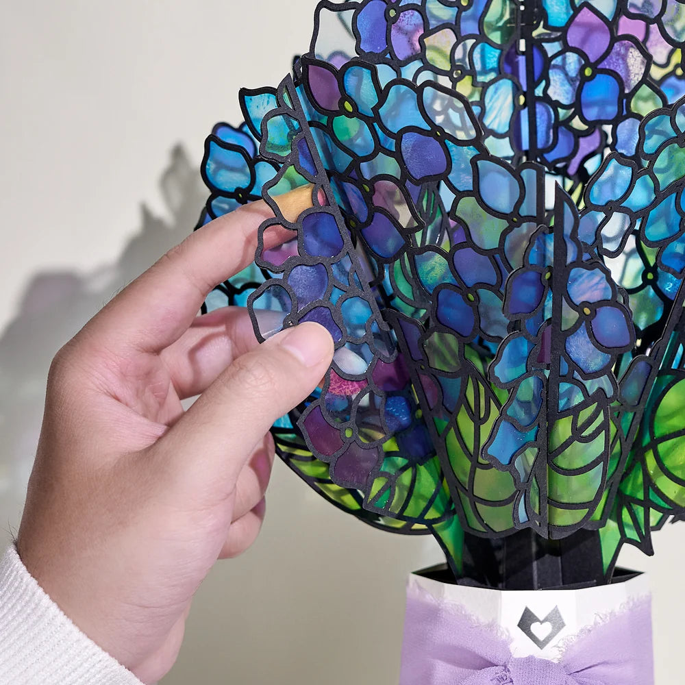 Lovepop Birthday Hummingbird Pop-Up Card & Suncatcher Bouquet Bundle