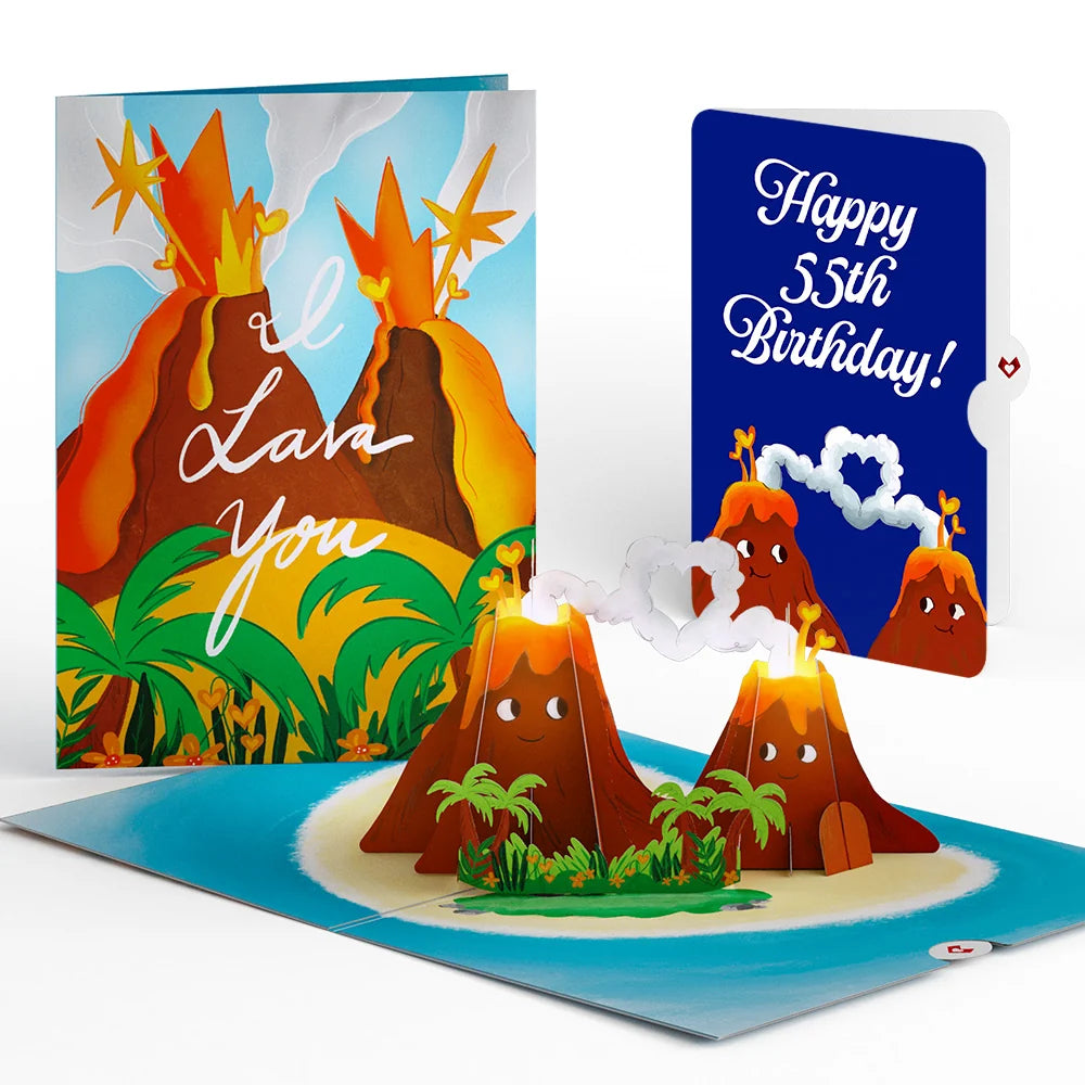 Lovepop I Lava You 55th Birthday Light-Up Pop-Up Card and Sentiment Set