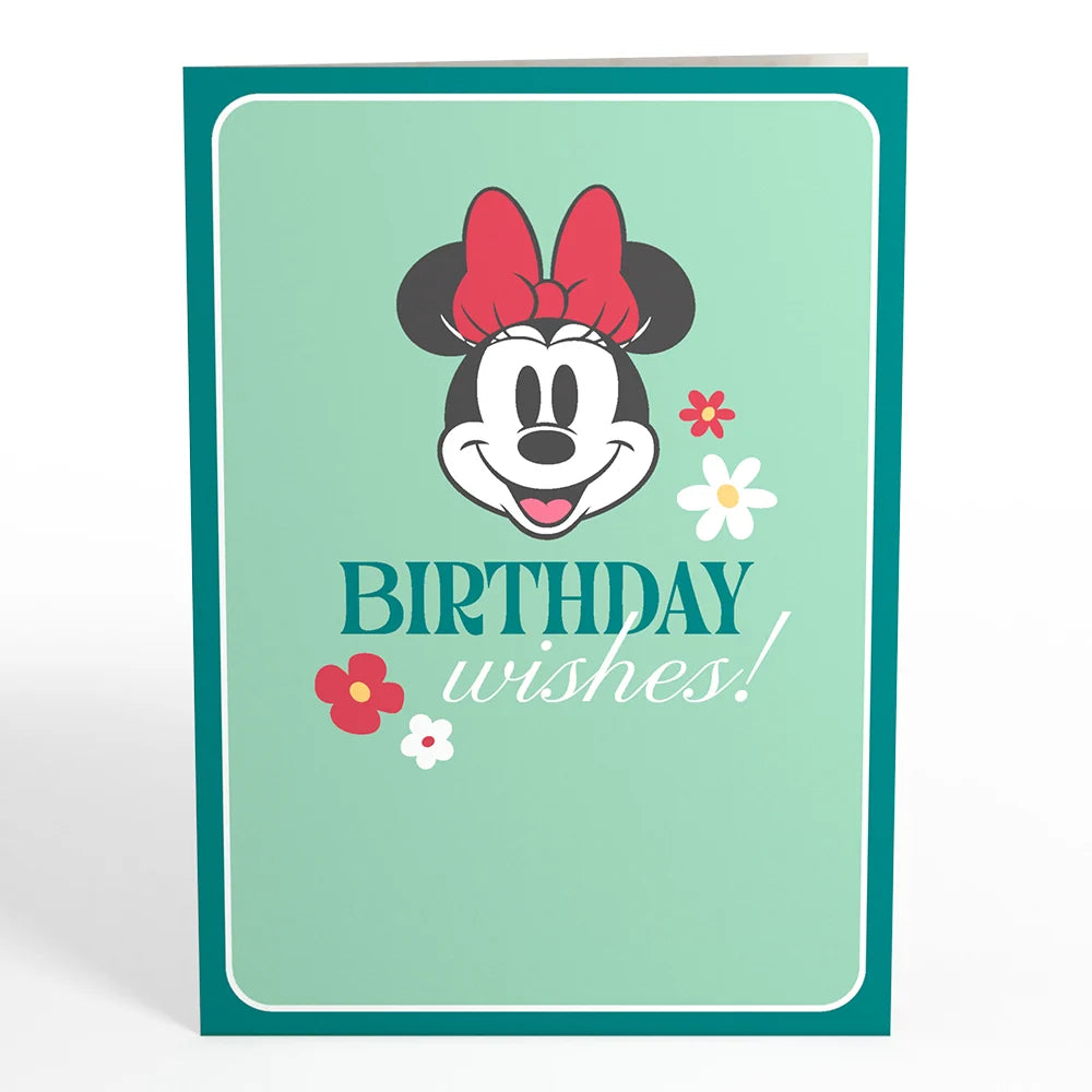 Lovepop Disney’s Minnie Mouse Birthday Wishes Card with Mini Bouquet