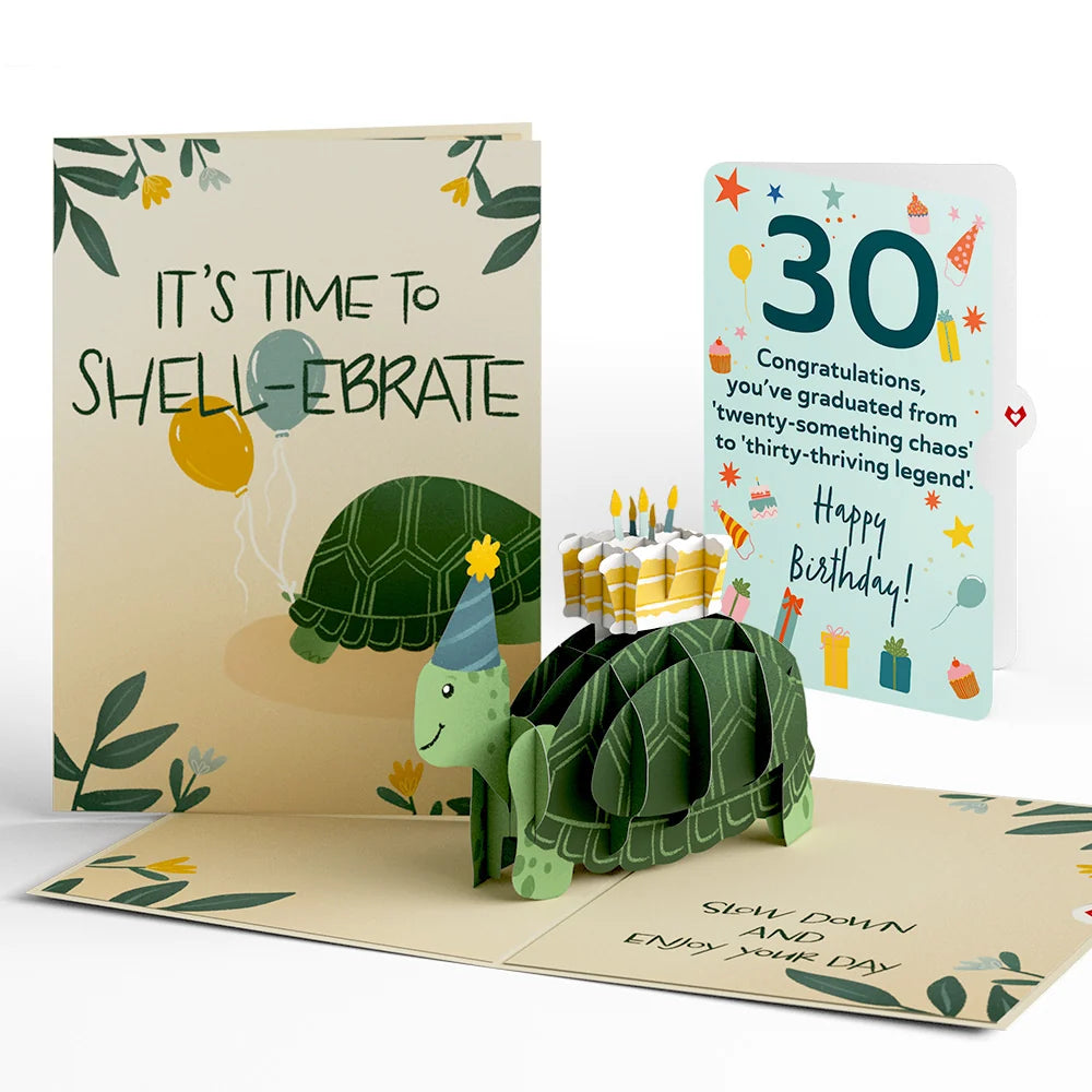 Lovepop Shell-ebrate 30th Birthday Turtle Pop-Up Card and Sentiment Set