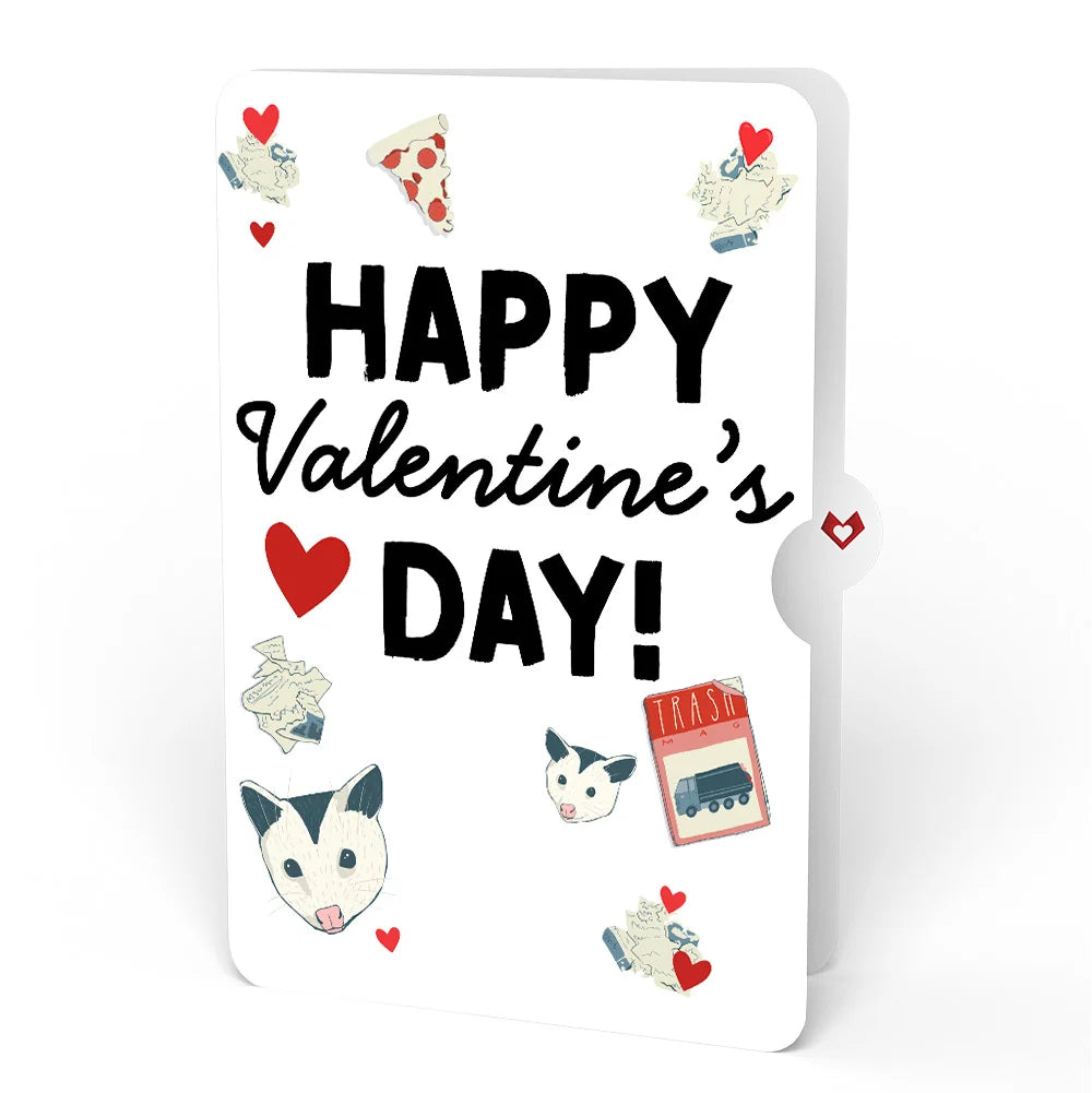 Lovepop Life Without You Is Trash Possums Valentine Pop-Up Card and Sentiment Set