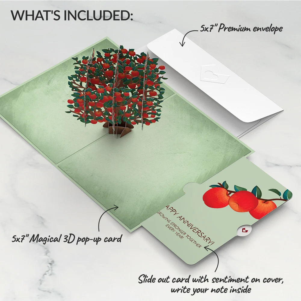 Lovepop Apple Tree Anniversary Pop-Up Card and Sentiment Set