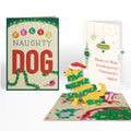 Lovepop Feliz Naughty Dog Christmas Pop-Up Card and Twinkling Ornaments Sentiment Set for Mom Poster