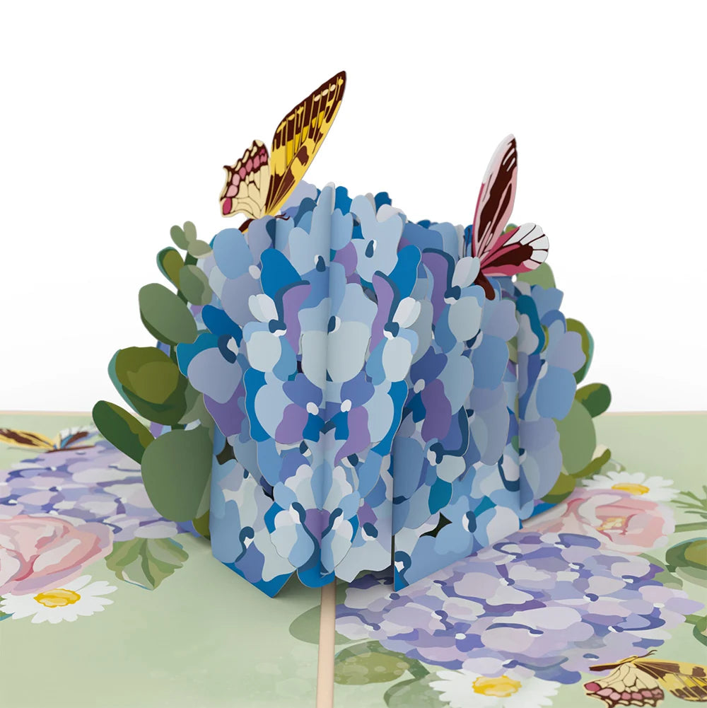 Lovepop Hydrangea Butterflies St. Patrick’s Day Pop-Up Card and Sentiment Set
