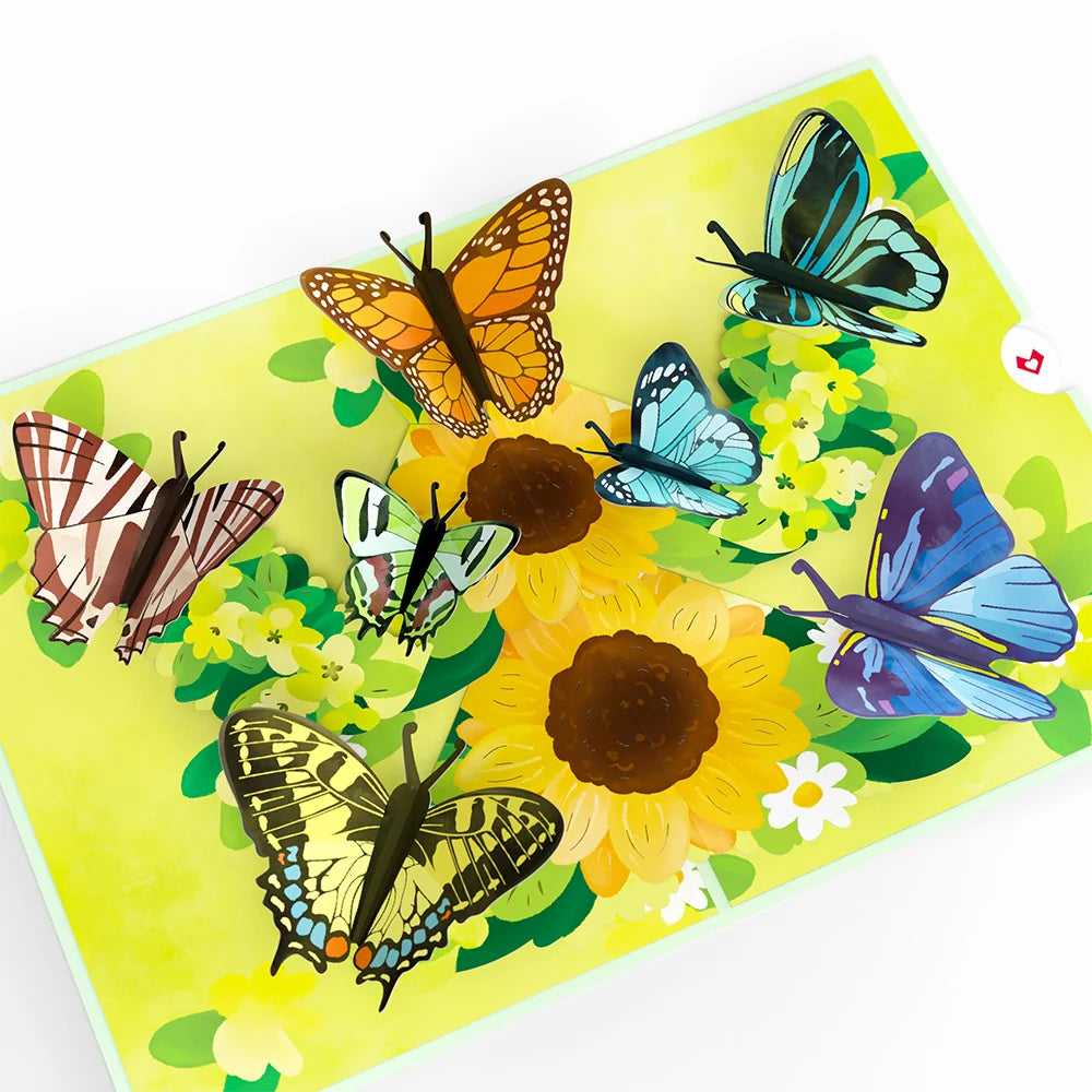 Lovepop Just Because Butterfly Pop-Up Card & Suncatcher Bouquet Bundle
