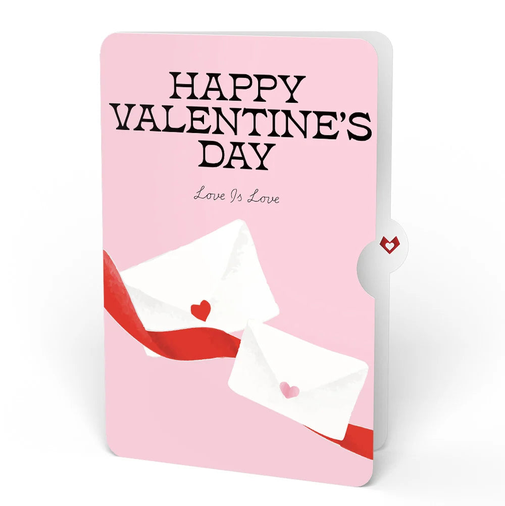 Lovepop French Love Dog Valentine Plushpop Card and Love Letter: Love is Love Sentiment Set