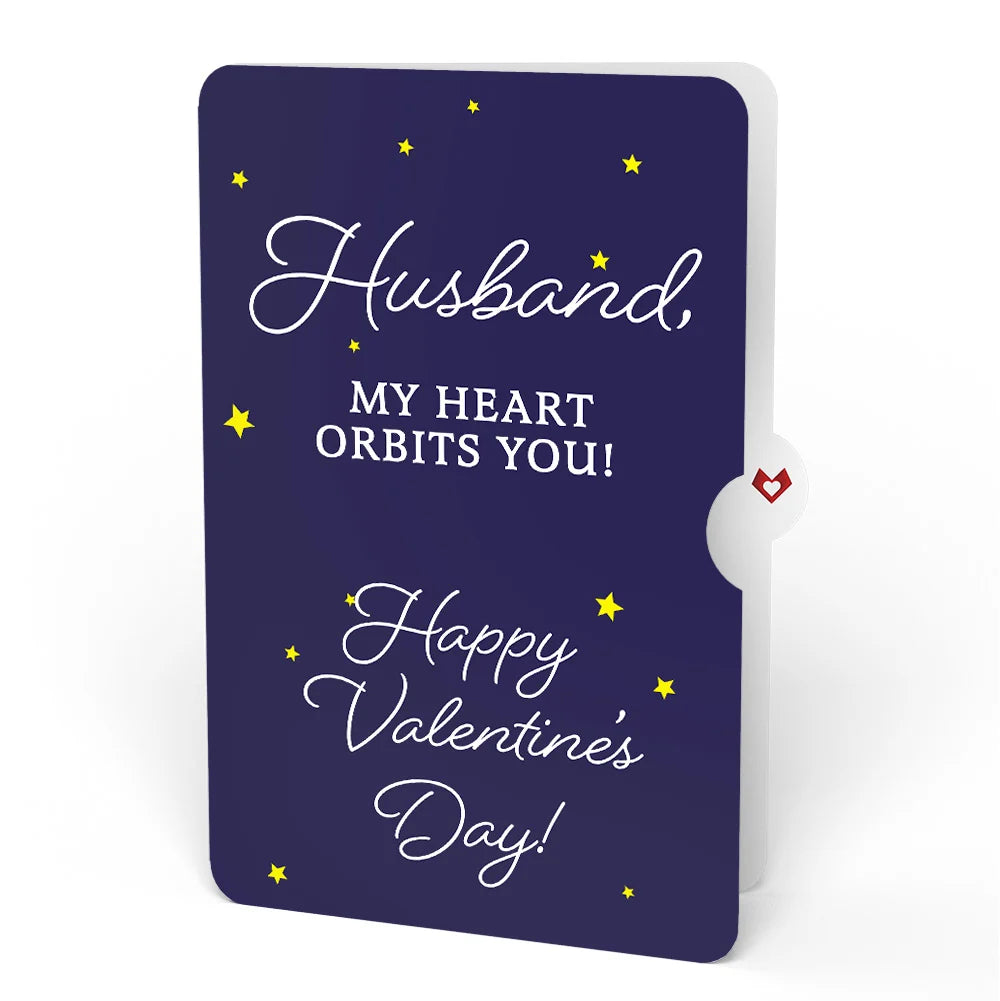 Lovepop Love You to the Moon and Back Valentine Pop-Up Card and Sentiment Set for Husband