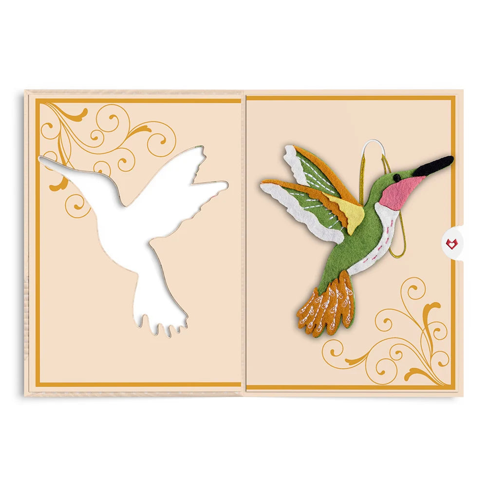 Lovepop Serene Hummingbird HeartFelt Charm Card