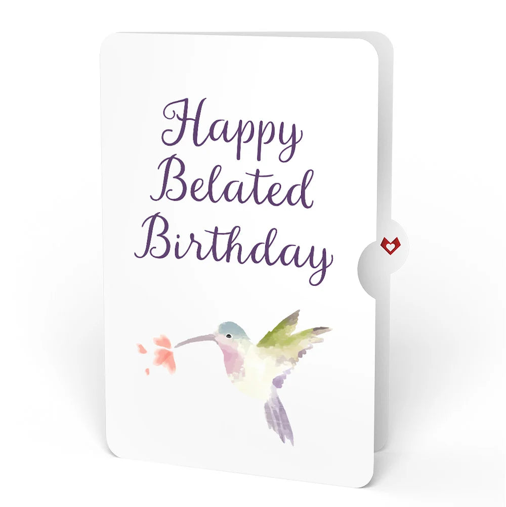 Lovepop Hummingbird Belated Birthday Pop-Up Card and Sentiment Set