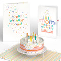 Lovepop Confetti Cake Birthday Pop-Up Card and Sentiment Set for Mom Candle