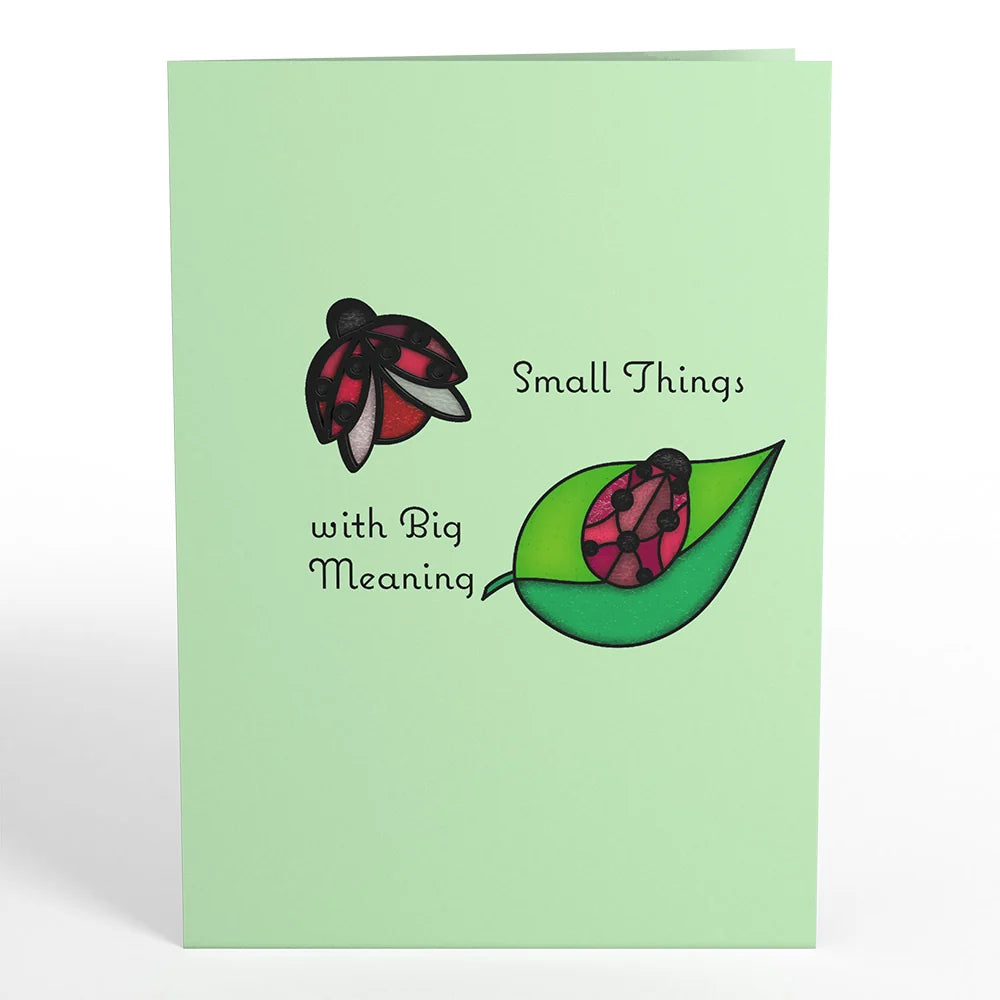 Lovepop Small Things with Big Meaning Ladybug Suncatcher Card