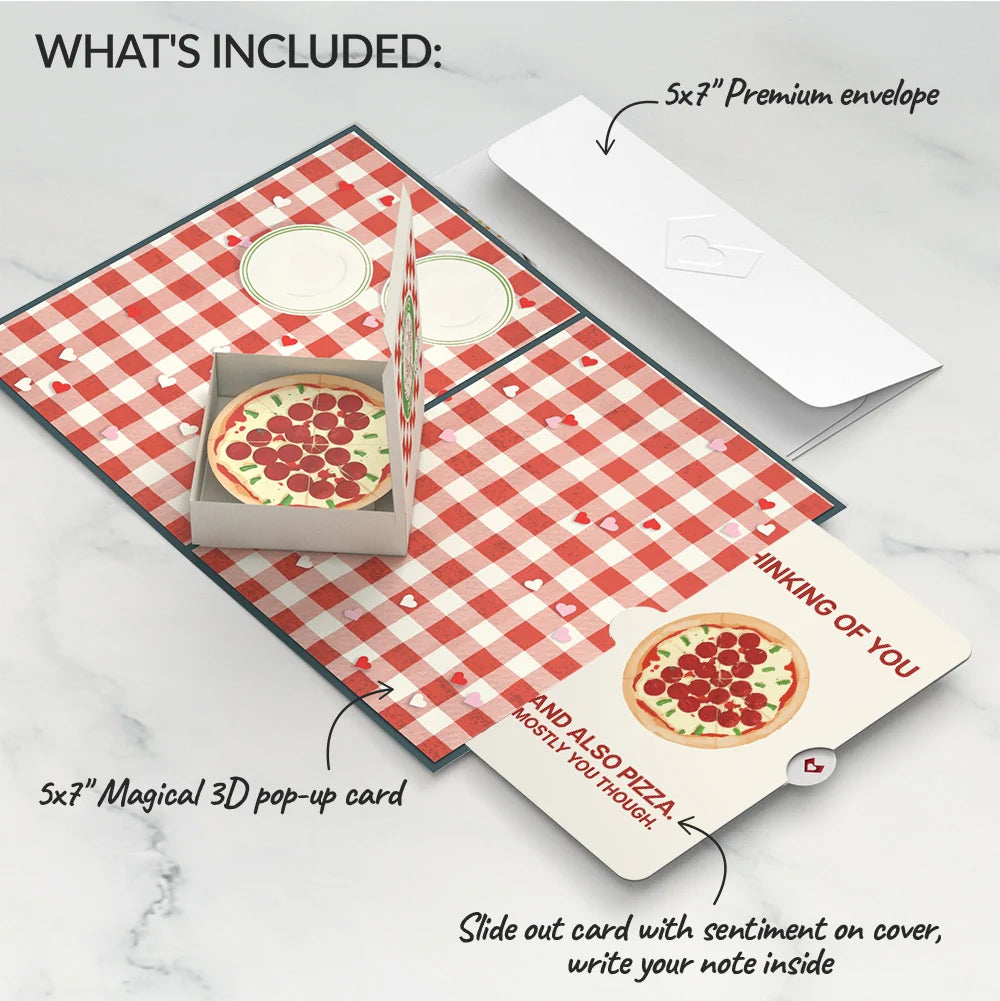 Lovepop Pizza Love Thinking of You Pop-Up Card and Sentiment Set