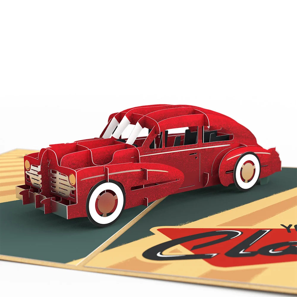 Lovepop Classic Car 80th Birthday Pop-Up Card and Sentiment Set