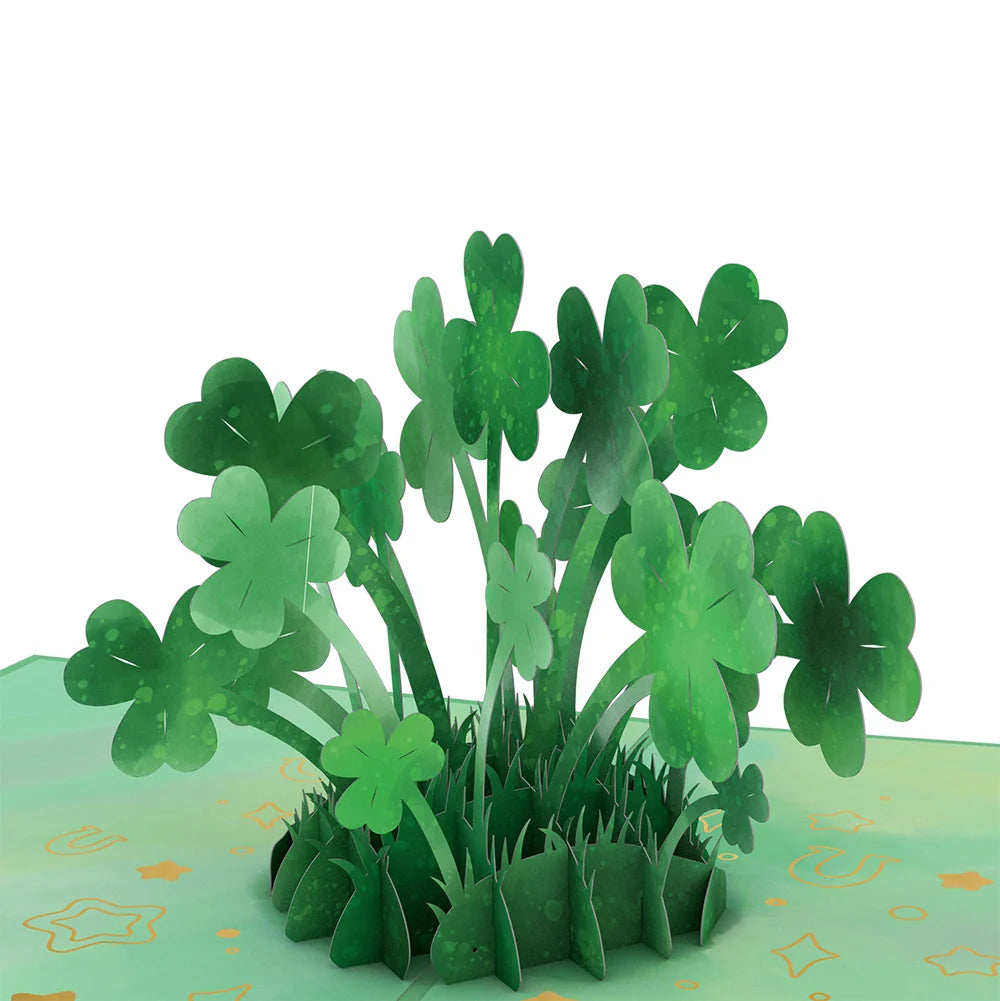 Lovepop Saint Patrick’s Day Lucky Clover Pop-Up Card and Shamrock Sprigs Sentiment Set