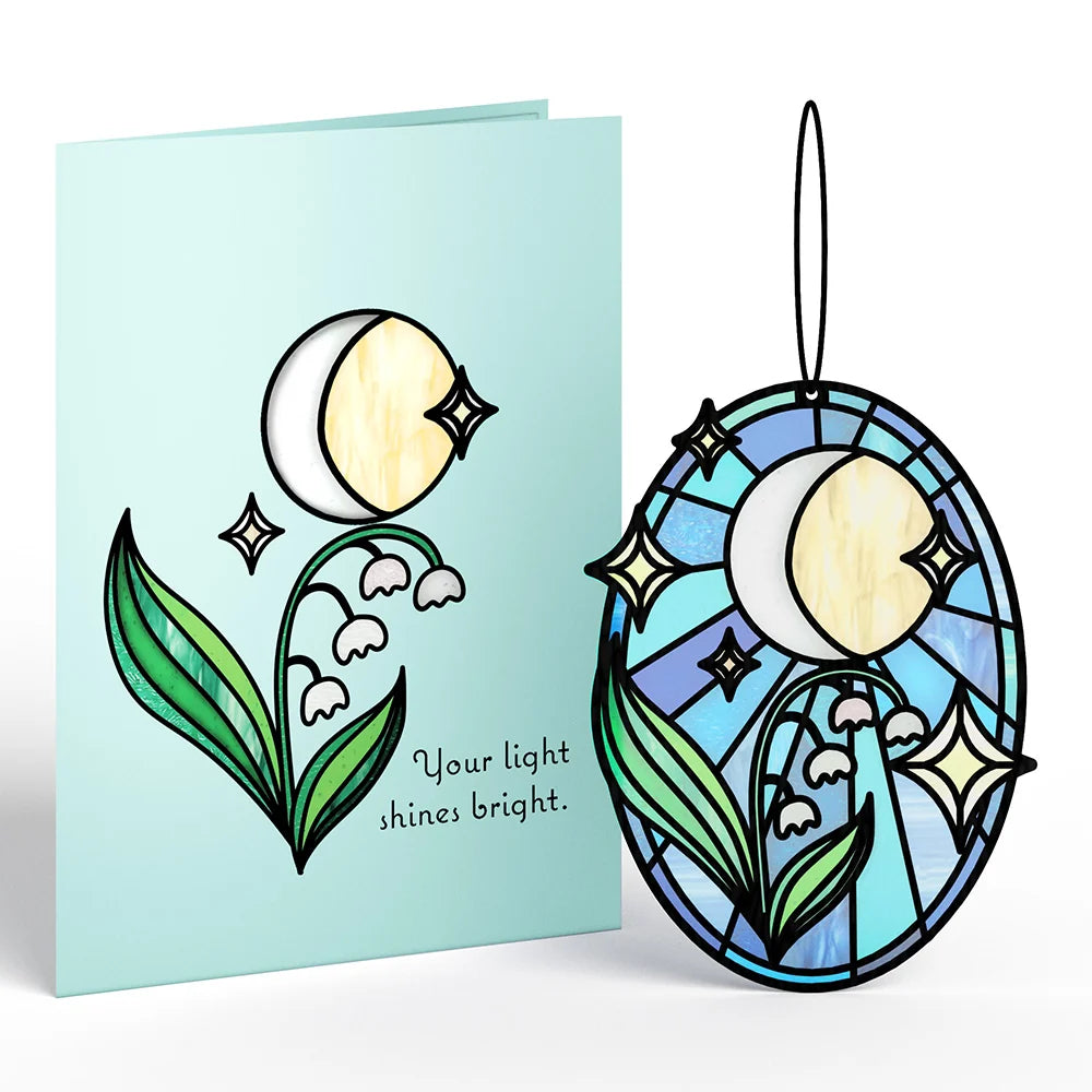 Lovepop Shine Bright Twilight Bloom Suncatcher Card
