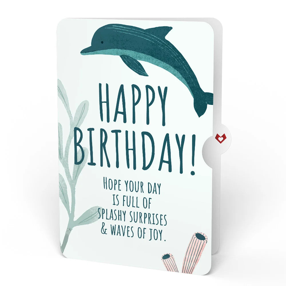 Lovepop Playful Dolphins Birthday Pop-Up Card and Sentiment Set