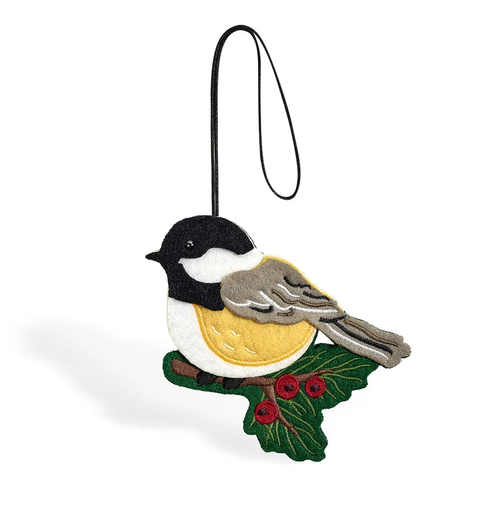 Lovepop Winter Chickadee HeartFelt Charm Card and Snowflake Holiday Sentiment Set
