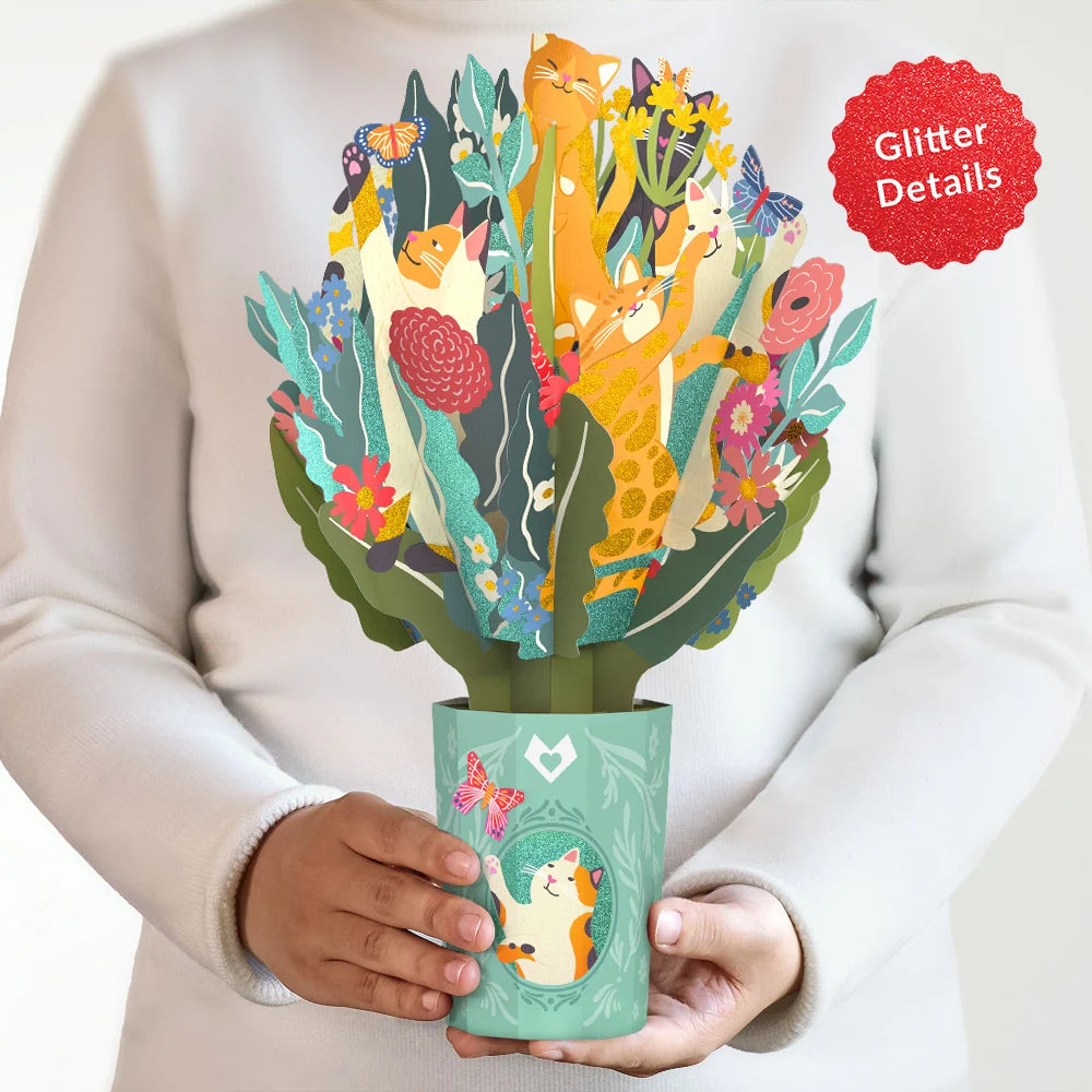 Lovepop Feline Fancy Glitter Bouquet