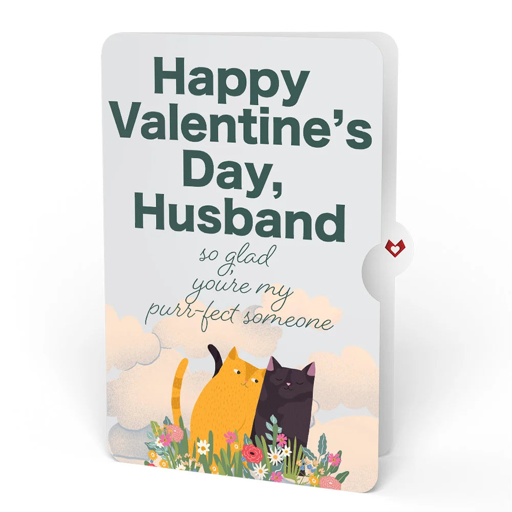 Lovepop I Love Mew Cats Valentine Pop-Up Card and Sentiment Set for Husband