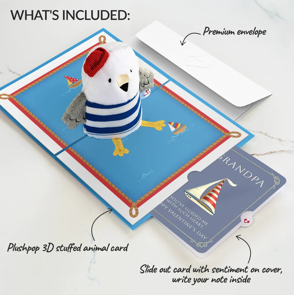 Lovepop ‘Ahoy There’ Valentine Plushpop Card and Sentiment Set for Grandpa