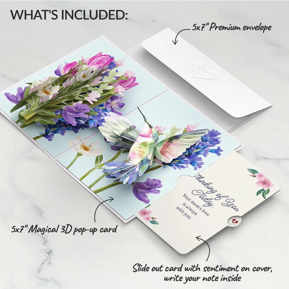 Lovepop Love in Bloom Hummingbird Mother’s Day Pop-Up Card and Thinking of You Today Sentiment Set