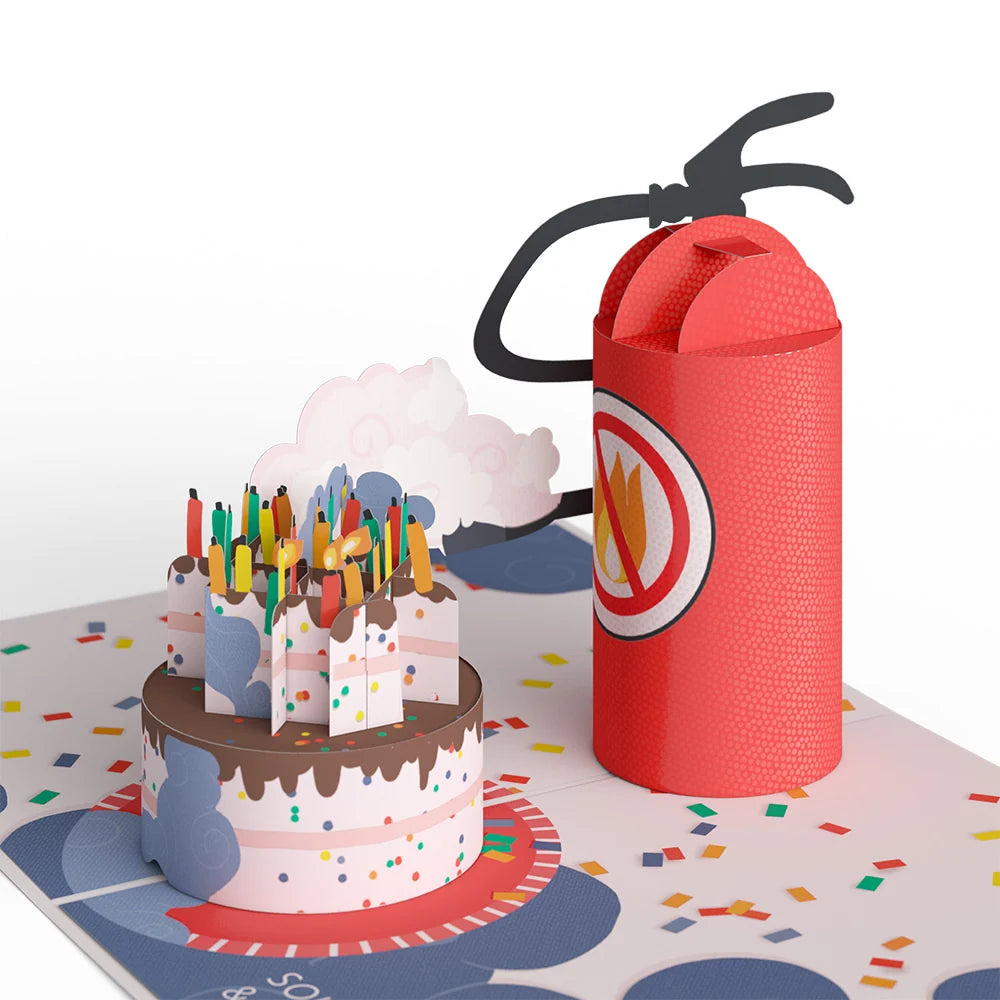 Lovepop Holy Smokes You’re Old 50th Birthday Pop-Up Card and Sentiment Set Candle