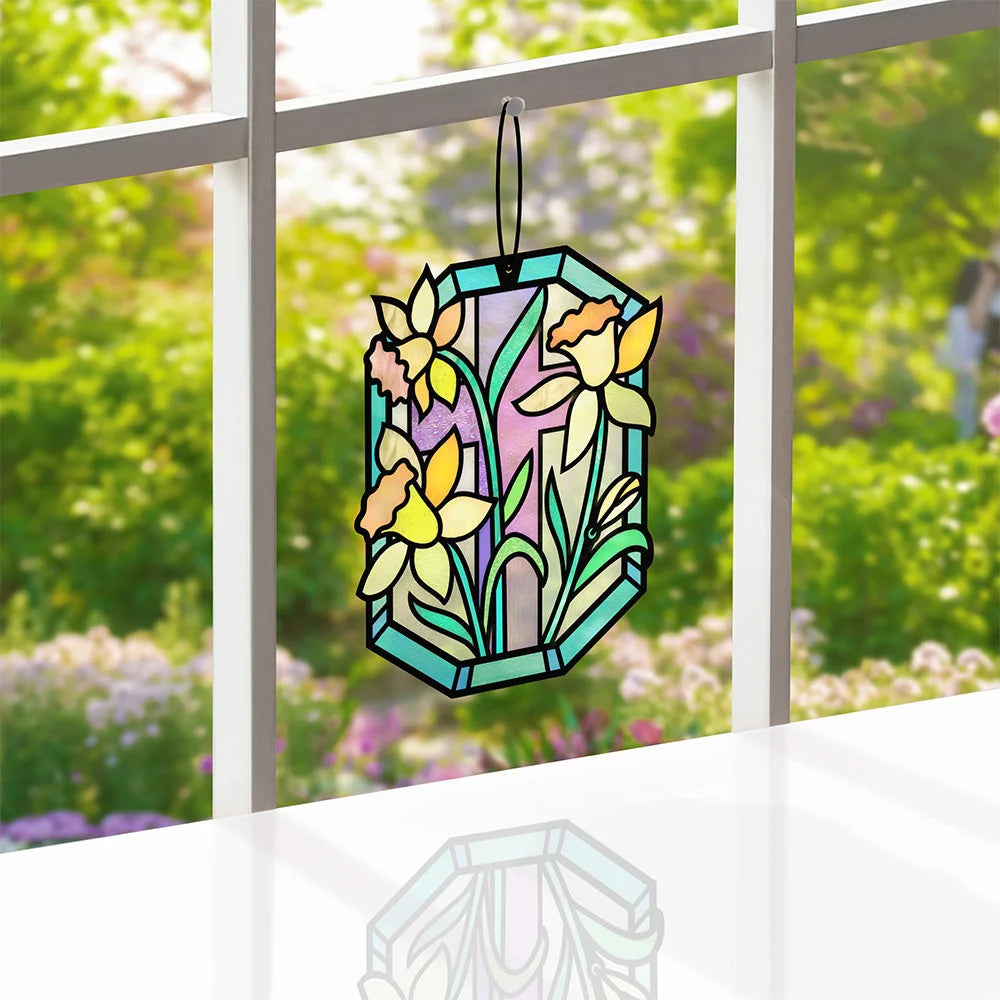 Lovepop Happy Easter Daffodil Suncatcher Card