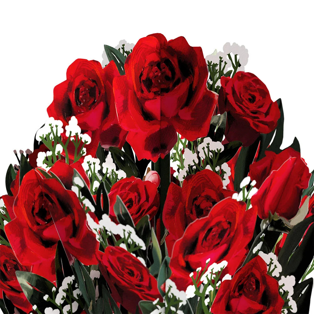 Lovepop Romantic Red Roses Eres El Amor De Mi Vida Valentine Bouquet and Sentiment Set Vase