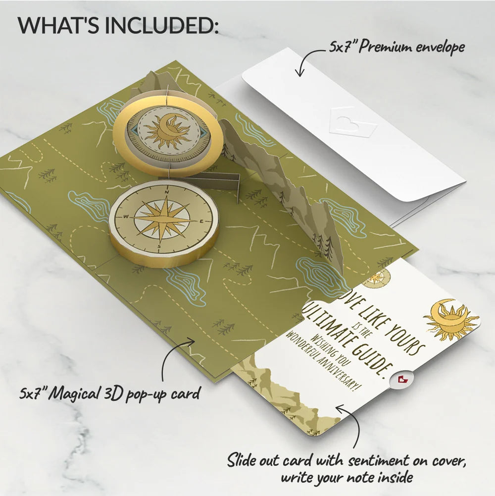 Lovepop Guiding Compass Anniversary Pop-Up Card and Ultimate Guide Sentiment Set