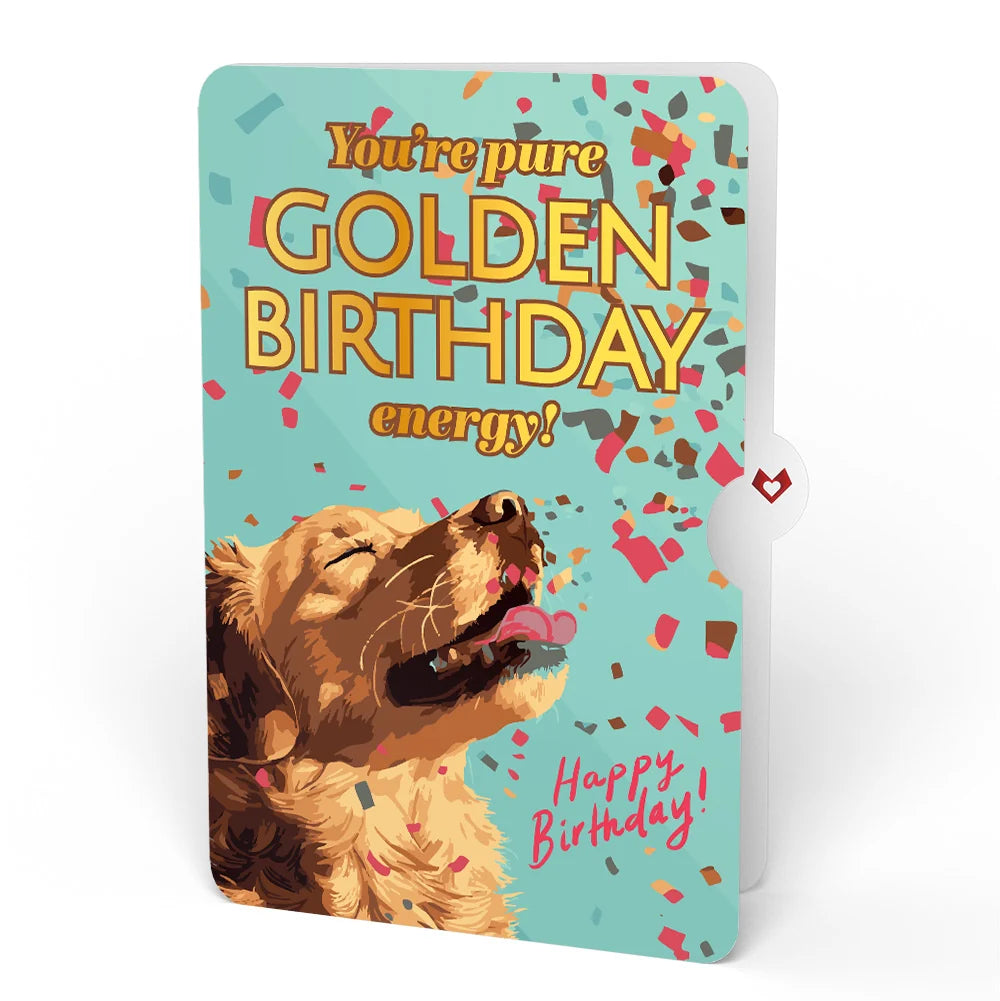 Lovepop Shine Bright Twilight Bloom Birthday Suncatcher Card and Golden Energy Sentiment Set Glass
