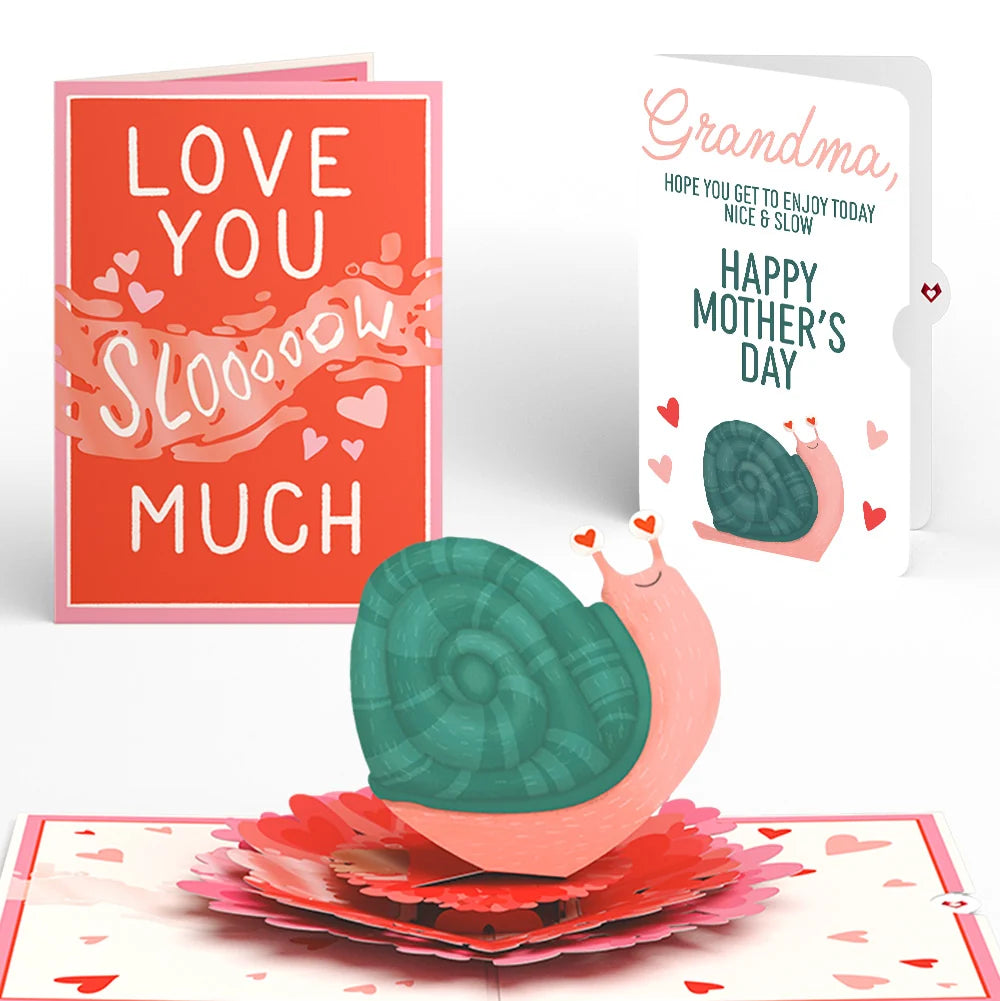 Lovepop Love You Slow Much Snail Mother’s Day Pop-Up Card and Sentiment Set for Grandmother