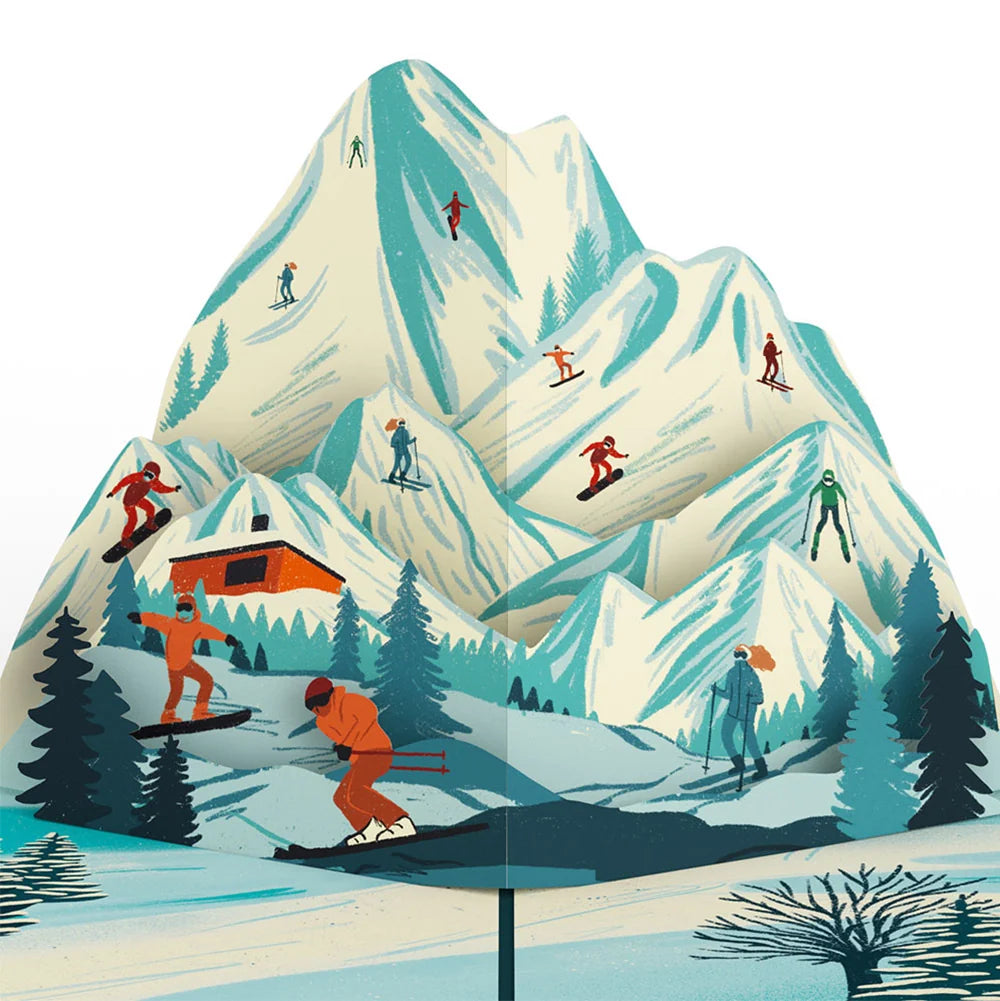 Lovepop Mountain Snowboard Adventure Birthday Pop-Up Card and Sentiment Set