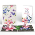Lovepop Born to Bloom: July Birth Month Flowers Pop-Up Card and Water Lily & Larkspur Sentiment Set