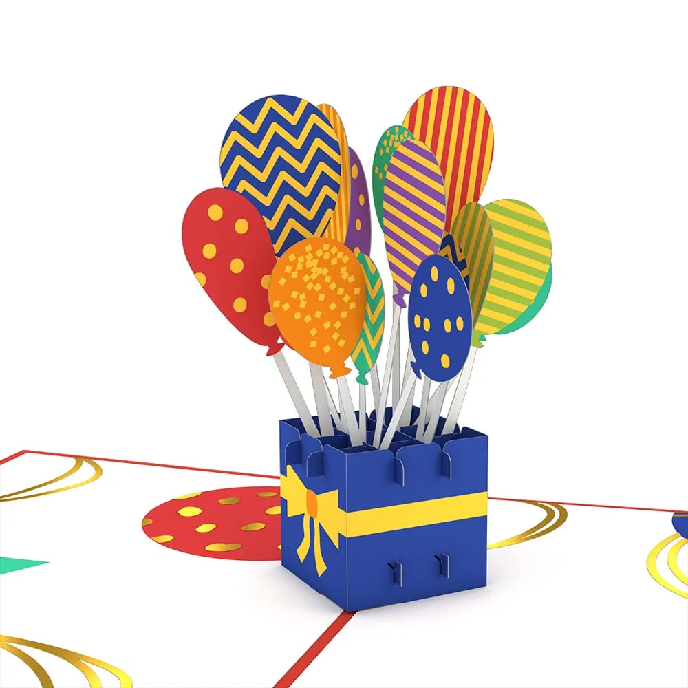 Lovepop Happy Birthday Balloons Pop-Up Card and Sentiment Set