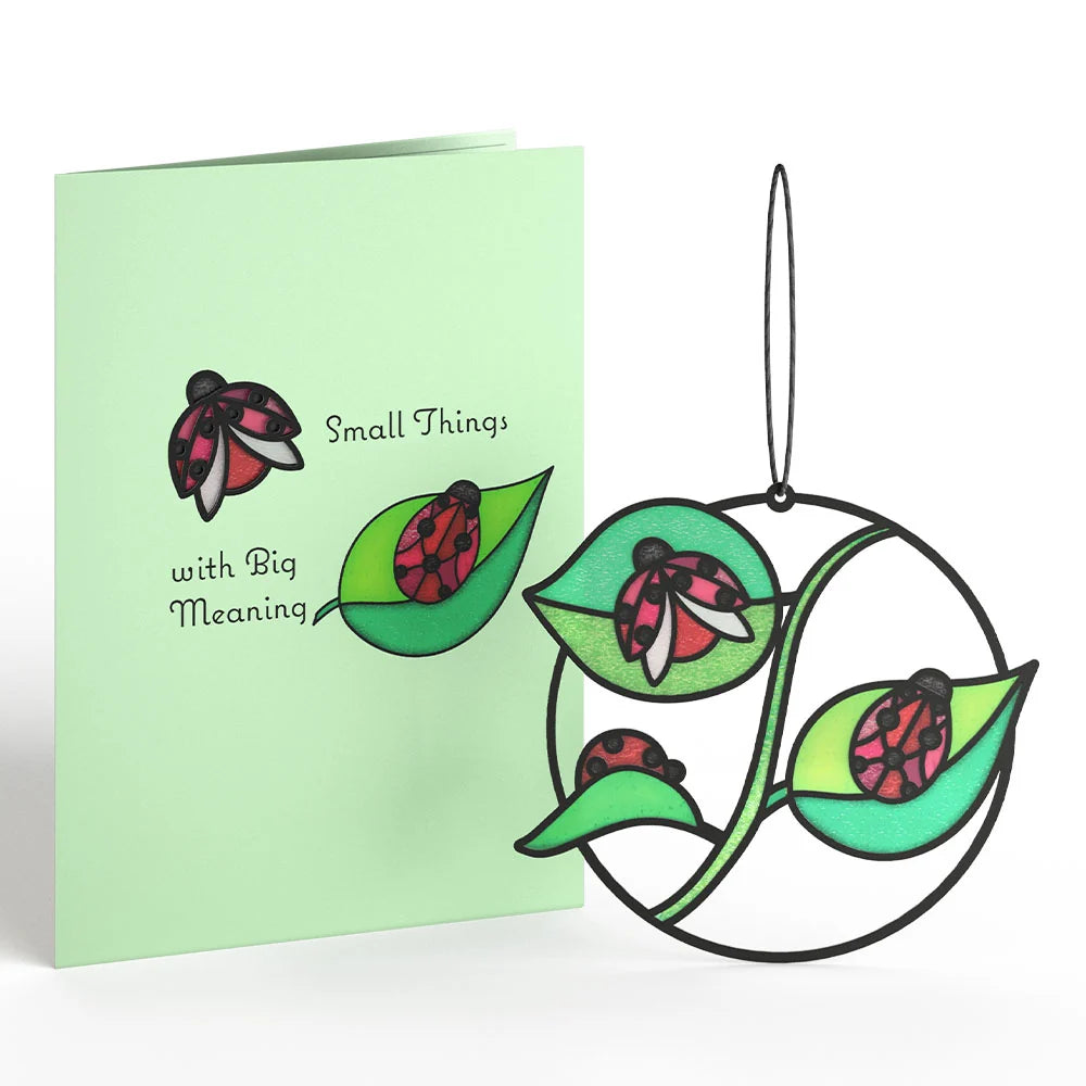 Lovepop Small Things with Big Meaning Ladybug Suncatcher Card