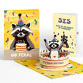 Lovepop Go Feral Raccoon Birthday Pop-Up Card and Sentiment Set for Sister Candle