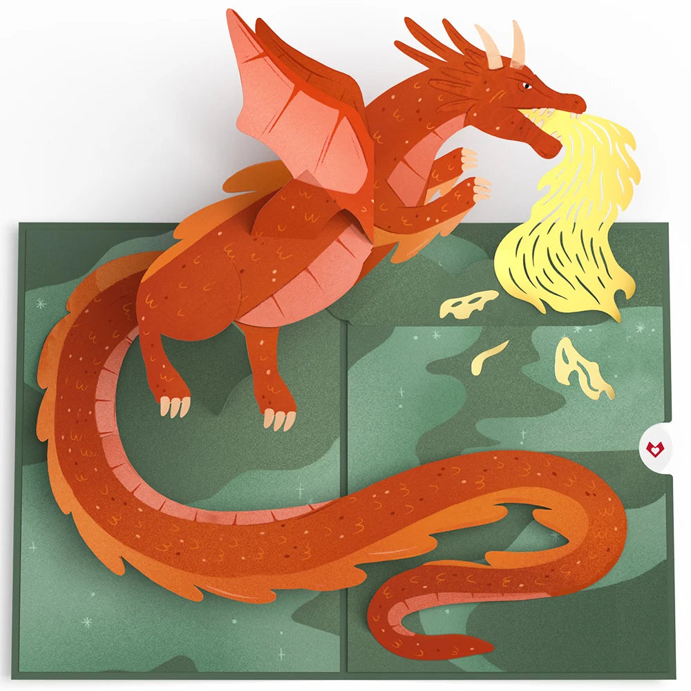 Lovepop Fired Up for Your Birthday Dragon Pop-Up Card
