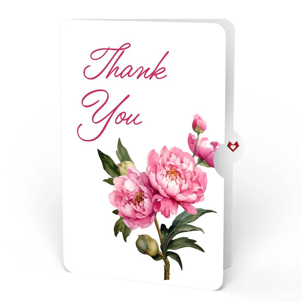 Lovepop Born to Bloom: November Birth Month Flowers Thank You Pop-Up Card and Sentiment Set Cream
