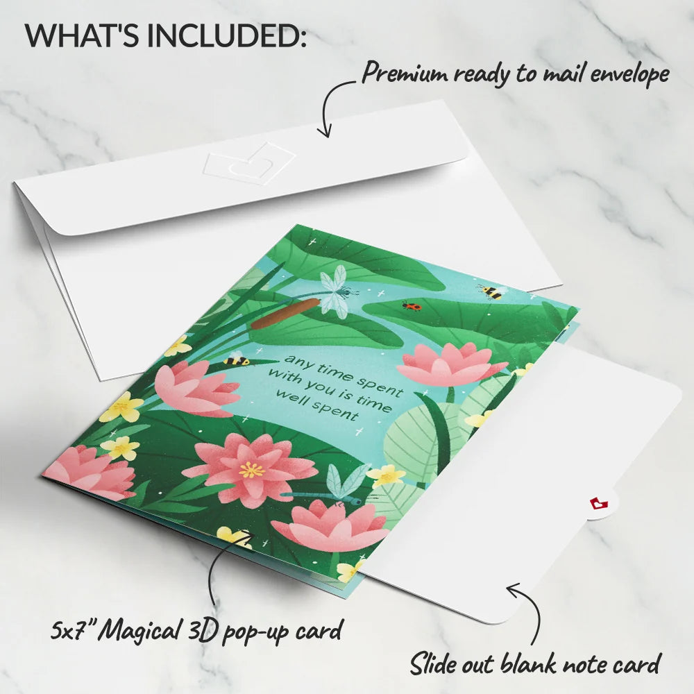 Lovepop Time Well Spent Frogs Pop-Up Card