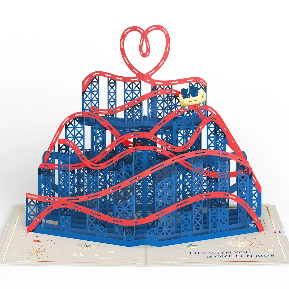 Lovepop Love Rollercoaster Pop-Up Card