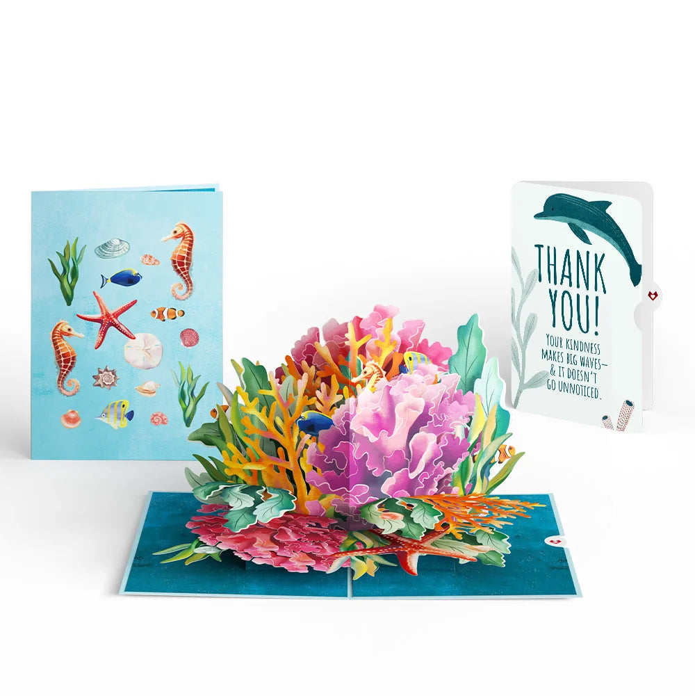 Lovepop Coral Reef Wonders Thank You Pop-Up Card and Sentiment Set