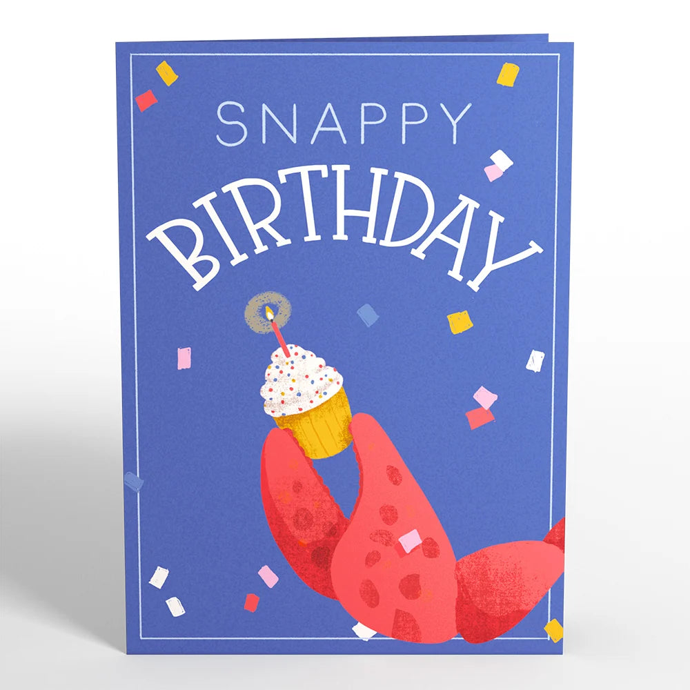 Lovepop Snappy Birthday Crab Pop-Up Card