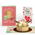 Lovepop You’re All That and Dim Sum Our First Valentine Together Pop-Up Card and Sentiment Set Tea