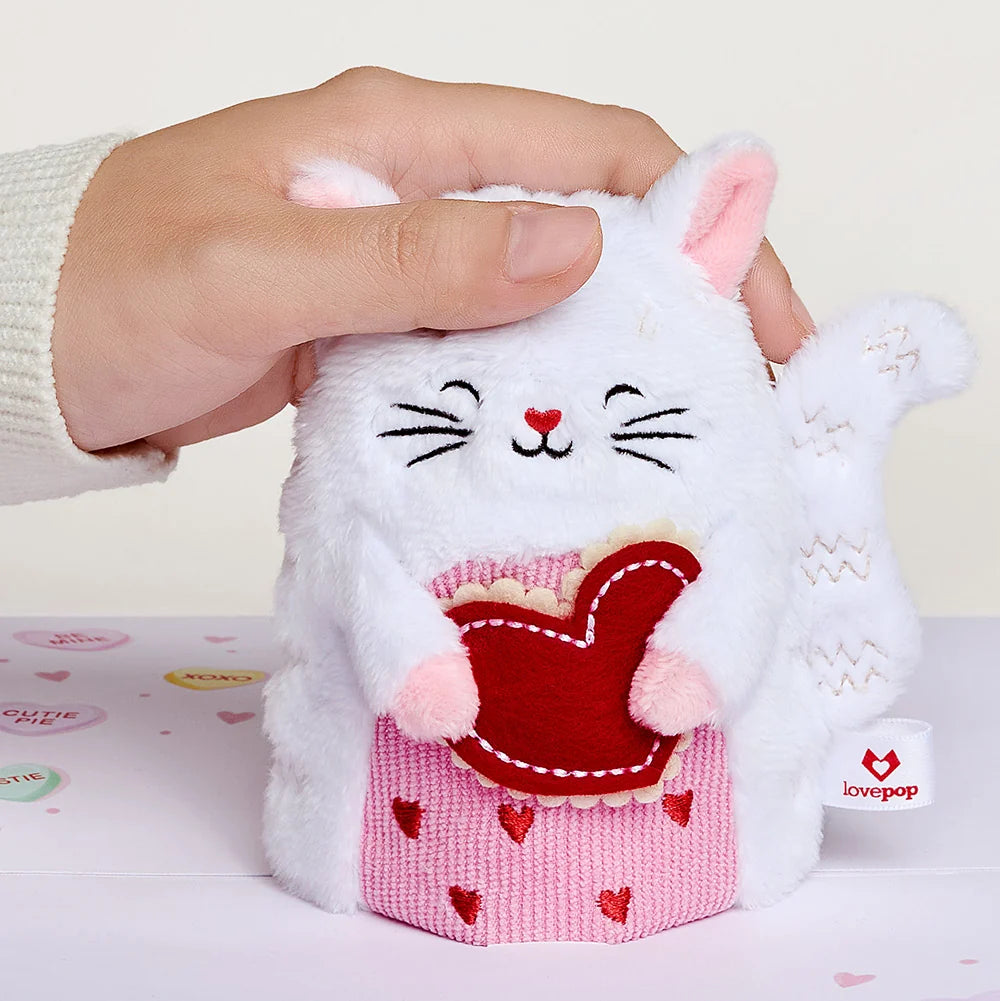 Lovepop ‘Happy Valentine’s Day’ Love Cat Plushpop Card and Sentiment Set for Daughter
